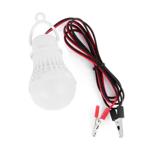 1 adet yeni yüksek güç LED lamba 120 Cm 12V taşınabilir Led ampul 3W/5W/12W açık gece kamp için güneş avcılık acil klip işık