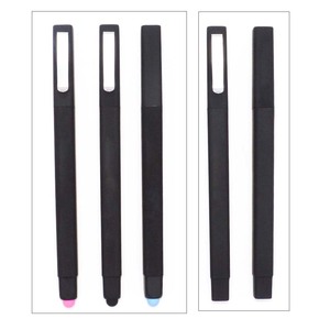GemFully Fournitures scolaires les articles les moins chers de Chine stylo à bille carré noir en plastique avec tête tactile - Product Image 1