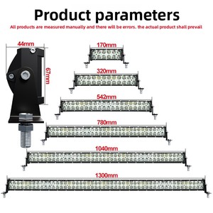 180W kép Hàng dẫn dải ánh sáng làm việc cho xe off-road qua biên giới độc quyền ánh sáng phía trước cho xe ô tô sửa đổi mới 6000K - Product Image 4