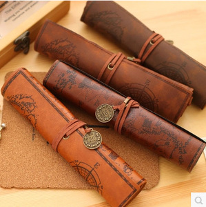 Estuche para Lápices con Diseño Vintage de Mapa del Tesoro <span class=keywords><strong>OKASA</strong></span>, Material EVA, 20.5x31CM, Color Personalizado, Logotipo, para Libros, Maquillaje y Cosméticos - Product Image 2