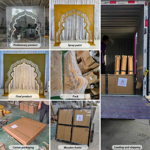 ฉากหลังอะคริลิคแบบโค้ง LEDA ดีไซน์ใหม่ ไฟ LED สีวอร์มไวท์ สำหรับตกแต่งงานแต่งงานและงานอีเว้นท์ - Product Image 5