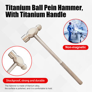 Martillo de Bola de Titanio No Magnético HENITUER T1080 con Mango de Titanio para Uso Doméstico, Médico y en la Industria Aeronáutica - Product Image 3