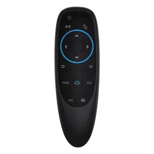 Ydxt suprimentos g10s controle remoto de voz, 2.4g, sem fio, giroscópio, aprendizagem para smart tv box
