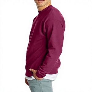 Sweat-shirt personnalisé OEM/ODM avec logo numérique, contraste de couleurs, col rond, manches longues, respirant, coupe-vent, 100% coton pour hommes - Product Image 2