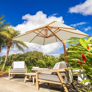 Large Big Size Windproof Summer Market Pool Restaurant Promotional Sun Shade Garden Custom Parasol Outdoor Patio Beach Umbrella - Product Image 5