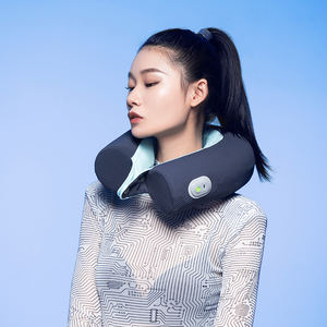 Produk penjualan laris 2024 bantal penopang Lumbar <span class=keywords><strong>Amazon</strong></span> bantal elektrik pijat leher berbentuk U pemijat leher - Product Image 2