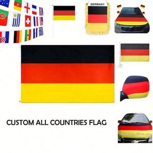 Bandera Personalizada con Logotipo para Eventos Deportivos de Fútbol, Banderas de Todos los Países, Fútbol Europeo, Alemania, Poliéster, Tamaño y Color Personalizados - Product Image 6