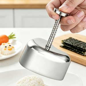 Molde para Bolas de Arroz de Acero Inoxidable 304 de Grado Alimenticio, Antiadherente, Herramientas para Hacer Sushi, Prensa para Onigiri, Gadget de Cocina, Venta al Por Mayor - Product Image 3