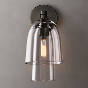Applique Murale RHOEM <span class=keywords><strong>Blom</strong></span> en Verre Transparent pour Salle à Manger, Chevet, Chambre à Coucher – Lampe Murale Intérieure Moderne, Luminaires de Luxe, Décoration Maison - Product Image 6