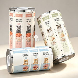 Rollo de Película de Aluminio Impresa Personalizada para Envasado de Golosinas para Mascotas, para Máquina de Llenado Automático, Comida Húmeda para Gatos, Comida Liofilizada - Product Image 4