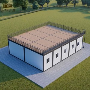Maison conteneur en acier JHCE1, design moderne et respirant, ossature portique, panneaux sandwich, maisonnette préfabriquée pour usage extérieur, garantie 1 an - Product Image 2