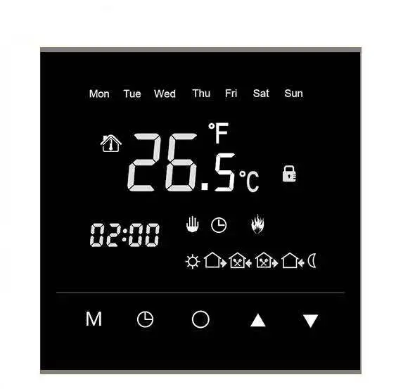 230Volt 16A haftalık programlanabilir dokunmatik ekran kat ısıtma oda termostatı sıcaklık sensörü lorawan termostat kontrolü