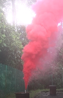 Perayaan Holi Mewarnai Warna Merah Kuning Hijau Ungu Asap Pewarna Bubuk