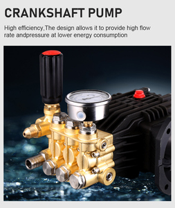 เครื่องฉีดน้ำแรงดันสูง 330 บาร์ 4800PSI สำหรับทำความสะอาดรถยนต์กลางแจ้ง ประหยัดพลังงาน ใช้แรงคนขับเคลื่อน - Product Image 5