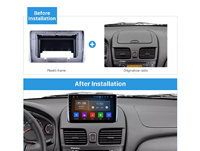 Cadre de voiture pour Nissan Sentra 2001-2006, lecteur Dvd, garniture du tableau de bord, Kit vidéo, panneau de façade, stéréo, voiture, Radio Android