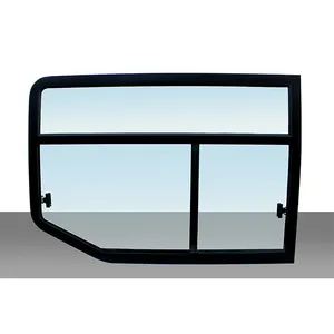 Fabrika sıcak satış dayanıklılık cam şeffaf ön sürgülü cam pencere araba için