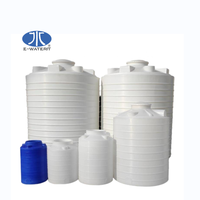 Réservoirs de stockage d'eau liquide en plastique de type vertical à fond plat rond de 500 litres pour le traitement de l'eau