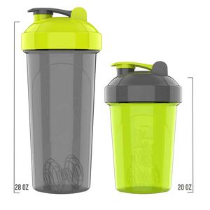 Bouteille shaker personnalisée 20 oz avec logo, pour la gym, les protéines avant l'entraînement, les boissons sportives, avec fouet en fil métallique - Product Image 1