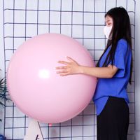 Balon lateks Jumbo 36 inci bermacam warna, balon lateks bulat 36 inci