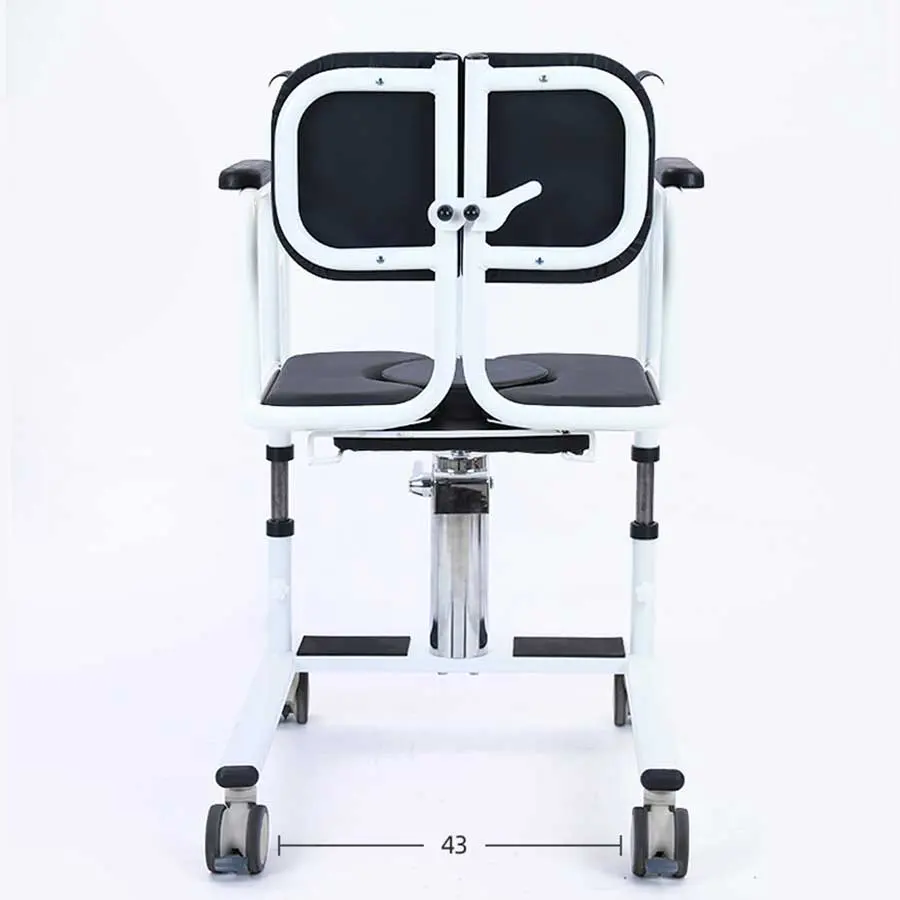 كرسي المريض الهيدروليكي مع كرسي متحرك صحن متحرك رفع المريض