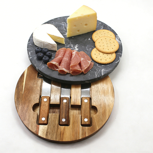 Set <span class=keywords><strong>di</strong></span> Lusso per Formaggi e Salumi - Vassoio in Legno Premium con Cassetto per Chef Casalinghi e Intrattenimenti Festivi - Product Image 1