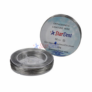 Materiale ortodontico dentale filo per legatura ortodontica bobina in acciaio inossidabile fili rotondi 30G - Product Image 2