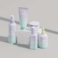 Flacon cosmétique en plastique recyclé de 100 ml, 200 ml, flacon pompe vide de 150 ml, ensembles d'emballage cosmétique