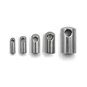 Terminales <span class=keywords><strong>de</strong></span> Tubo <span class=keywords><strong>de</strong></span> <span class=keywords><strong>Acero</strong></span> <span class=keywords><strong>Inoxidable</strong></span> Surtidos, Conectores <span class=keywords><strong>de</strong></span> Columna Antioxidantes, Tapas para Cordones <span class=keywords><strong>de</strong></span> Cuero, Cuentas para Fabricación <span class=keywords><strong>de</strong></span> Joyería DIY - Product Image 1