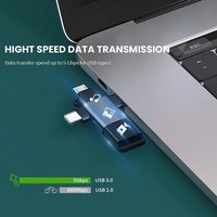 EONLINE 3 in 1 Adaptor OTG Micro USB Tipe C ke USB 3.0 untuk Samsung Galaxy S20 S10 Macbook Adaptor USB C OTG Konverter