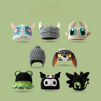 Chaussettes tricotées en coton/spandex pour homme et femme, style punk bouddhiste de dessin animé, tissées à la main, chaudes, distinctives, amusantes, motif contrasté de couleurs