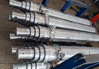 Vérin hydraulique américain pour camion à benne basculante 4-5 étages télescopique avec pompe et composants du noyau de l'engrenage