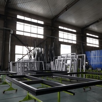 Fenêtre à battant en aluminium 6060-T66, pont thermique européen, écoénergétique, résistante aux ouragans, pour chambre, verre Low-E, certifiée CE, à ouverture battante