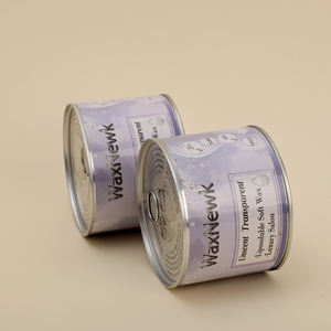 WaxNewK latta da 400g di latta depilatoria calda morbida pasta privata senza colofonia trasparente trasparente di rimozione dei peli di cera morbida - Product Image 6