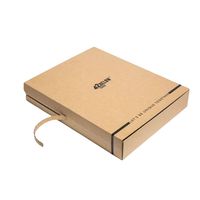 Boîtes d'expédition en kraft auto-adhésives personnalisées avec fermeture à glissière, boîtes postales, boîtes à bandes détachables en carton ondulé