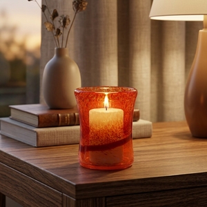 Porte-bougie en verre vert Crystal Coast, écologique, résistant à la chaleur, réutilisable, pour la maison, Noël, Pâques, la Saint-Valentin - Product Image 3