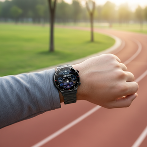 Montre connectée pour homme 2026 QW33 avec grand écran HD, compteur de pas, suivi sportif et de santé, boussole et étanchéité IP67 - Product Image 1