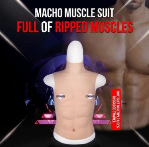 Camiseta de Músculos Artificiales para Cosplay, Simulación de Cuerpo Masculino, Realzador de Músculos Falsos, Súper Suave y Cómoda, <span class=keywords><strong>Disfraz</strong></span> de Músculos de Silicona para Adultos - Product Image 2