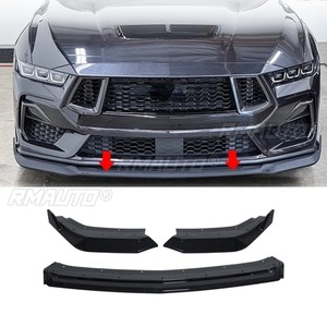 ลิ้นกันชนหน้ารถยนต์ สีดำเงา สำหรับ Ford Mustang Ecoboost GT 2024 ชุดแต่งป้องกันกันชน - Product Image 1