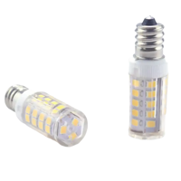 Lampes LED E12 en forme de maïs, lumière du jour 6000K, base en céramique, équivalent halogène, pour lustres résidentiels, ventilateurs de plafond, 5W