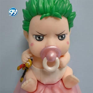 Figurine <span class=keywords><strong>One</strong></span> <span class=keywords><strong>Piece</strong></span> <span class=keywords><strong>POP</strong></span> Pacifier <span class=keywords><strong>Zoro</strong></span> Premium, modèle de statue d'anime, figurine de collection pour affichage sur bureau, cadeau, artisanat en plastique - Product Image 1