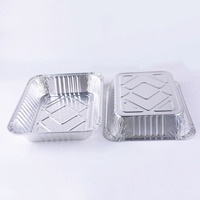 Barquettes alimentaires jetables en aluminium, qualité alimentaire, compatibles four, pour barbecue, plats à emporter, moules de cuisson, emballage pour produits surgelés