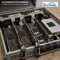 Bahan Antarmuka Termal Bebas Silikon TCP200SF, Pad Pengisi Celah CPU untuk Perangkat Elektronik, Semikonduktor, Baterai EV, Peralatan Telekomunikasi