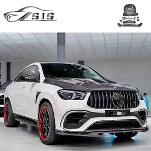 2020-2022 Năm Gle350 Gle450 Để L Phong Cách Bodykit Cho Gle63 Khô Chất Liệu Sợi Carbon Phía Trước Lip Phía Sau Khuếch Tán Lưới Tản Nhiệt Đuôi Spoiler