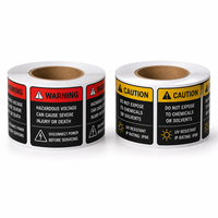Étiquettes personnalisées durables pour équipements industriels, résistantes aux intempéries, en polyester PET, résistantes aux rayures et aux UV, autocollants de signalisation de sécurité