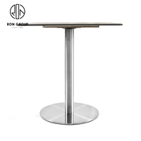 Table à manger rectangulaire, pour restaurant moderne, d'extérieur, noir