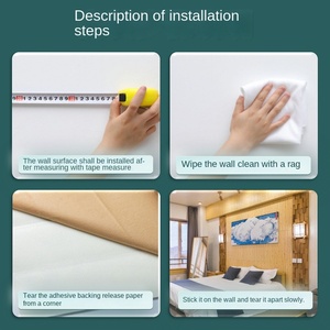 Autocollants muraux modernes en grain de bois 3D papier peint en mousse imperméable pour le salon chambre à coucher rénovation fournitures de décoration intérieure - Product Image 4