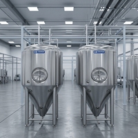 Cuve de fermentation conique en acier inoxydable de qualité industrielle - Fermenteur de bière pour équipement de brasserie