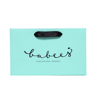 Sac en papier Sac cadeau avec ruban Sac cadeau bleu