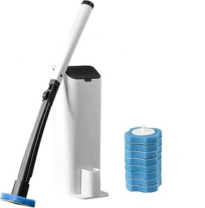 Soporte de plástico para baño independiente para el hogar, limpiador de cepillo para inodoro desechable para limpieza de baño - Product Image 2