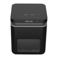 Four à friteuse à air numérique en acier inoxydable non toxique 8L avec écran tactile pour hôtel, usage commercial et domestique